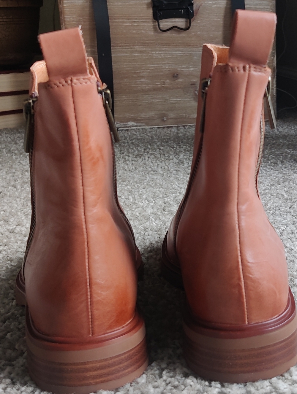 EOS Blaine Boot - Tan Leather Ankle Boot EU 38 (Size 8) - Picture 5 of 10
